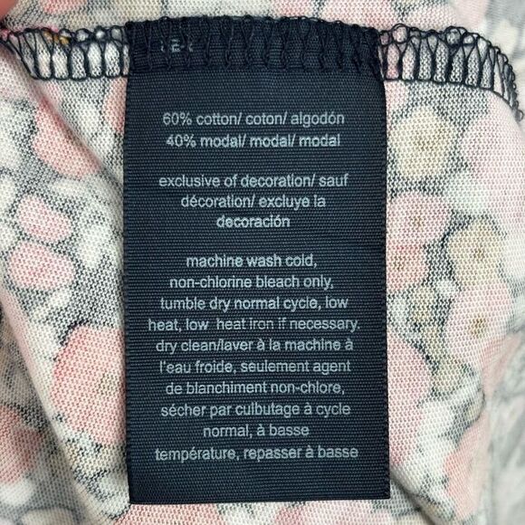 Tommy Hilfiger Floral Midi High Low Hem Knit Dress Pink/Black Size XL NWT - Picture 8 of 8